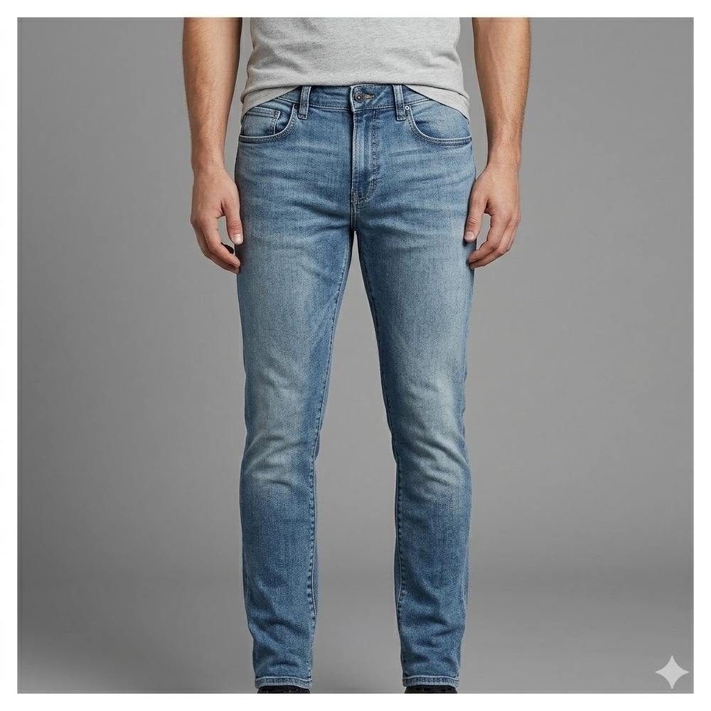 Buffalo‎ David Bitton Skinny Max Jeans W34/L32 Light Wash EUC